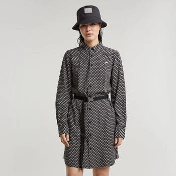 G-Star Shirtkleid Gürtel schwarz D25247-D726-G873