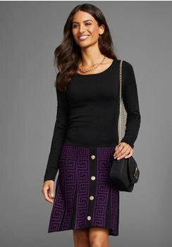 Laura Scott Strickkleid Zierknöpfen