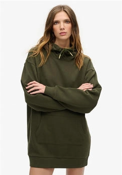 Superdry Tattoo Strass Hood Dress Kleid army khaki