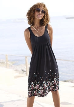 Beach Time by Otto Strandkleid Blumenprint schwarz