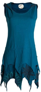 Vishes Zipfelige Elfentunika Lagenlook Blumen Zipfelkleid Minikleid