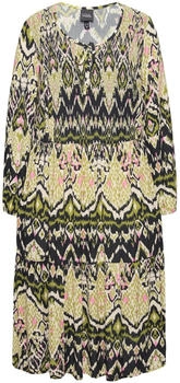 Ulla Popken Sommerkleid A-Linie Rundhals Langarm