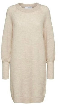 Selected Birch Knit Kleid lang schwarz