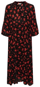 Kaffe Blusenkleid KAamber schwarz rot Blumendruck