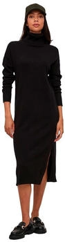 Vila Ril Langarmkleid schwarz 14072456