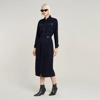 G-Star Zip Through Kleid osaka blue D24267-D522-3873