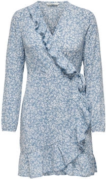 Only Kleid 'Carly' hellblau weiß 7681354