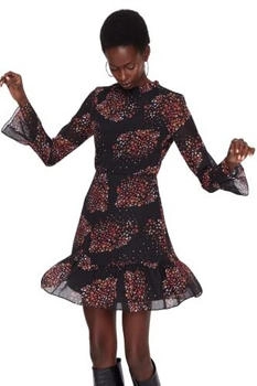 Trendyol Floral Business Casual Kleid braun