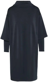 S.Oliver Kleid Layer-Details und Stehkragen blau