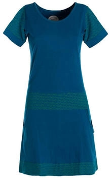 Vishes Longshirt Kleid Kurzarm Mini-Kleid Sommer-Kleid türkis