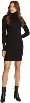 Calvin Klein Pullover-Kleid Tight Sweater Dress Rollkragen schwarz