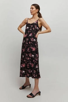 B.Young Midikleid BYMMJOELLA FRILL DRESS -20811219 coral cloud mix