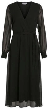 Vila V-Neck L S MIDI Kleid