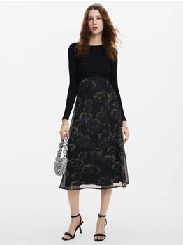 Desigual Dark Pensee Lacroix Kleid schwarz