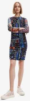 Desigual Vest lettering Dress schwarz