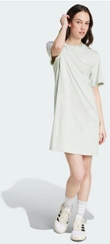 Adidas 3-Streifen Single Jersey Boyfriend T-Shirt-Kleid linen green