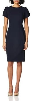 Calvin Klein Etuikleid Tulpenärmeln indigo mandala-traum