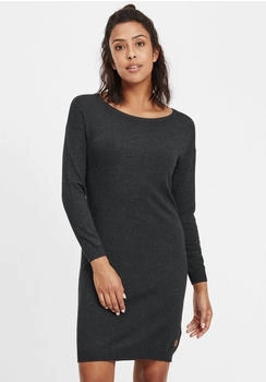 Oxmo Strickkleid OXElla Rundhals-Ausschnitt dar grey 798288