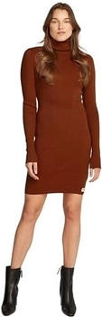 Calvin Klein Pullover-Kleid Tight Sweater Dress Rollkragen rot