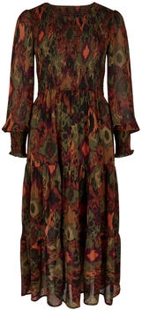 Apricot Kleid 'Ikat' khaki mischfarben