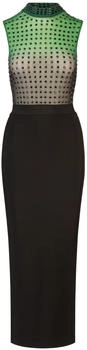 Kraimod Damen Kleid beige grün schwarz