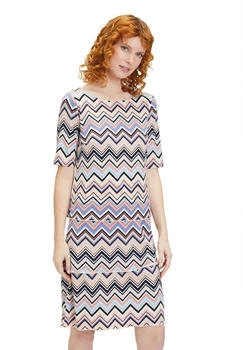 Betty Barclay Stufenkleid rosé blau