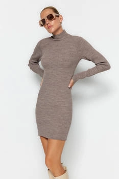 Trendyol Bodycon Slim fit Knitwear Kleid mink