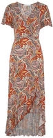 LASCANA Maxikleid "mit Paisleydruck, Schlitz und Volant, Fl&uuml;gel&auml;rmel" Ohne Taschen