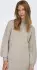Jacqueline de Yong Strickkleid Loose fit hoch geschlossen voluminöse Ärmel kurz grau