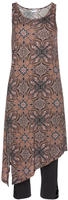 Beachtime Longtop Set, mit Leggings, mit Alloverprint und Schlitz, Sommerkleid,