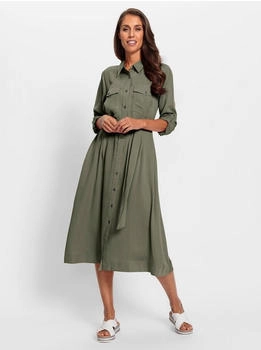 Heine Hemdblusenkleid 'Hemdblusenkleid' khaki 34697164-38 Heine Hemdblusenkleid 'Hemdblusenkleid' khaki 34697164-38