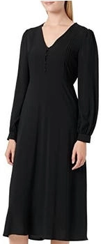 Vila Vipaya L S Midi Dress schwarz