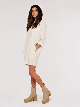 Apricot Strickkleid apricot grau