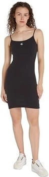 Calvin Klein Rib Dress Gürtel aus Leder schwarz CK123456