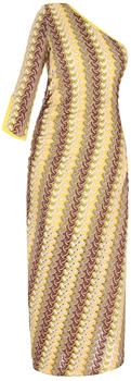 IZIA Sommerkleid braun hellgelb hellpink weiß