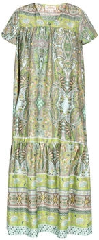 Usha Damen Sommerkleid hellblau limette oliv