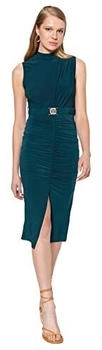 Trendyol Gerade Midi-ärmel Kleid emeraldgrün