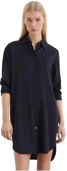 Marc O'Polo Satin-Hemdblusenkleid regular deep night blue (502132821111) Marc O'Polo Satin-Hemdblusenkleid regular deep night blue (502132821111)