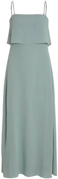 Vila Milina Strap Langes Kleid grün milieu 14094089