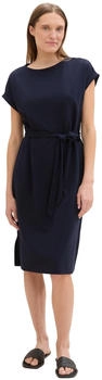 Tom Tailor Jersey Kleid Bindegürtel 10668-sky captain blue