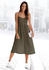 Lascana Sommerkleid Leinenmix baumwolle khaki