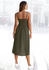 Lascana Sommerkleid Leinenmix baumwolle khaki