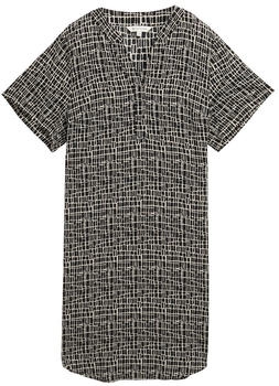 Tom Tailor Kleid aus Viskose abstract black grid design (1046491_38117)