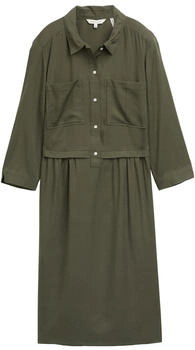 Tom Tailor Blusenkleid im Utility-Look Deep Forest Green (1045312_10920) Tom Tailor Blusenkleid im Utility-Look Deep Forest Green (1045312_10920)