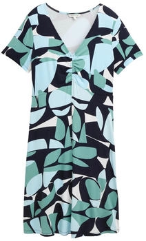 Tom Tailor Kleid mit Raffungen green dots and shapes design (1045309_37800)