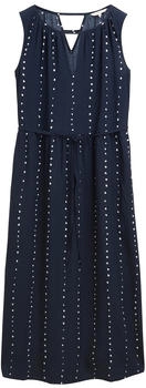 Tom Tailor Maxi-Kleid mit Eingriffstaschen navy dot print (1046484_38063)