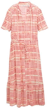 Tom Tailor Maxi-Kleid mit Muster berry red check design (1045310_37125)