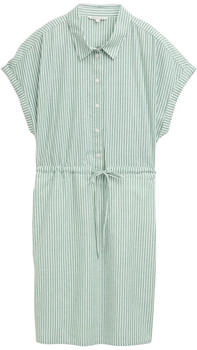 Tom Tailor Denim Mini-Blusenkleid mit Streifenmuster white green vertical stripe (1045766_37253)