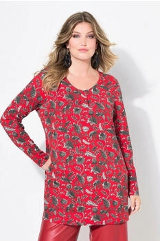 Mia Moda Jerseykleid Musterstreifen 4-Ärmel Volant