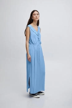 ICHI Blusenkleid IHMARRAKECH 20118573 little boy blue